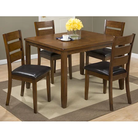 5 Pack- Table with 4 Chairs